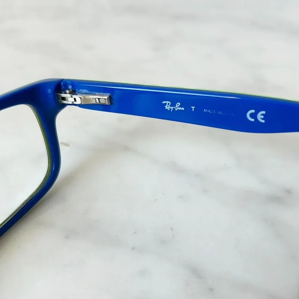 Ray-Ban Junior Kids Eyeglass Frames 1535 Lot of 2 Red/Black+Blue/Green 48-16-130